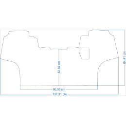 John Deere 5E serijos 5050E / 5058E / 5067E / 5075E 2017 m. – traktorių kilimėliai 48106