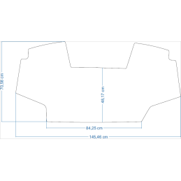 John Deere 6 serijos 6600 serijos 1993–1997 m. traktorių kilimėliai 48205