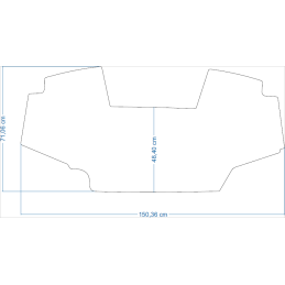 John Deere 6 serijos 6600 serijos traktorių kilimėliai 48352