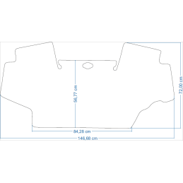 John Deere 6M serijos 6150M / 6125M / 6140M / 6150M / 6170M 2012–2016 m. traktorių kilimėliai 48016
