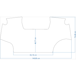 John Deere 6R serijos 6175R / 6195R / 6215R / 6230R / 6250R 2011–2022 m. traktorių kilimėliai 48015