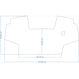 John Deere 7 serijos 7800 1996- traktoriaus kilimėliai 48367