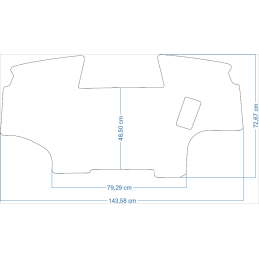 John Deere 7 serijos 7930 2006–2012 m. traktoriaus kilimėliai 48076