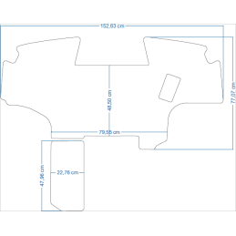 John Deere 7 serijos 7930 2006–2012 m. traktoriaus kilimėliai 48253