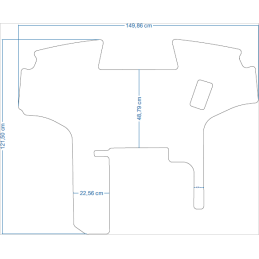 John Deere 8 serijos 8320 PowerShift traktoriaus kilimėliai 48041