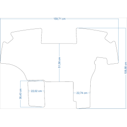 John Deere 8R serijos 8345R 2010–2013 m. traktoriaus kilimėliai 48071