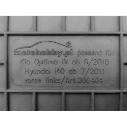 Kia Optima IV 2015-2019 Guminiai kilimėliai MOTOHOBBY 200404