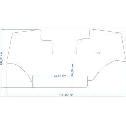Kubota M4 M4003 M4-063 / M4003 M4-073 / M4002 / M4062 / M4072 2015- Traktoriaus kilimėliai 48044