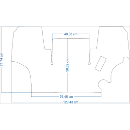 Massey Ferguson 4255 2001- Traktoriaus kilimėliai 48405
