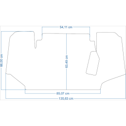 Massey Ferguson 5 6 7 8 8220 traktorių kilimėliai 48310