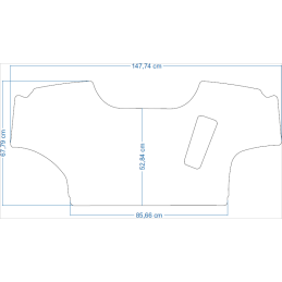 Massey Ferguson 8S 8205S / 8336S / 8245S / 8265S / 8285S / 8305S 2019- Traktoriaus kilimėliai 48061