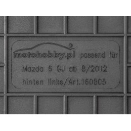 Mazda 3 III 2013-2018 Guminiai kilimėliai MOTOHOBBY 160805
