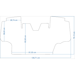 McCormick Case MX MTX 150 2008- Traktoriaus kilimėliai 48207