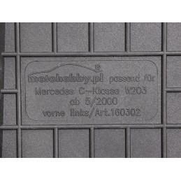 Mercedes C-klasės W203 2000-2007 m. guminiai kilimėliai MOTOHOBBY FRONT 160302/2