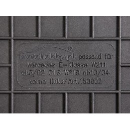 Mercedes E klasės W211 2002-2009 m. guminiai kilimėliai MOTOHOBBY FRONT 150902/2