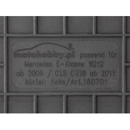 Mercedes E klasės W212 2009-2016 m. guminiai kilimėliai MOTOHOBBY FRONT 160701/2