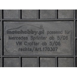 Mercedes Sprinter 2006- Guminiai kilimėliai MOTOHOBBY 170307