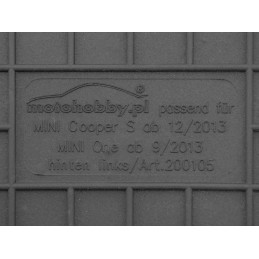 Mini One III 2014- MOTOHOBBY priekiniai guminiai kilimėliai 200105/2