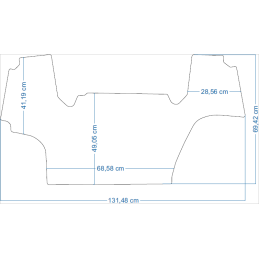 New Holland T4 2012- / New Holland T5.100 / T5.110 / T5.120 / T5.130 2012- Traktoriaus kilimėliai 48241