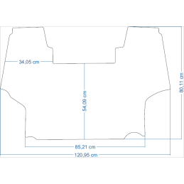 New Holland T5 T5060 2012- Traktoriaus kilimėliai 48216