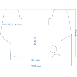New Holland T5 T5060 2012- Traktoriaus kilimėliai 48217