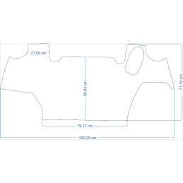 New Holland T7 T7.300 / T7.315 / T7.340 2021-2023 traktorių kilimėliai 48240