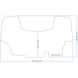 New Holland TD TD5020 2009- Traktoriaus kilimėliai 48313