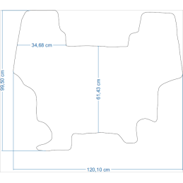New Holland TLA T5000 TL-A 2014- Traktoriaus kilimėliai 48025
