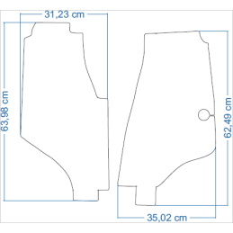 New Holland TN75v traktoriaus kilimėliai 48408