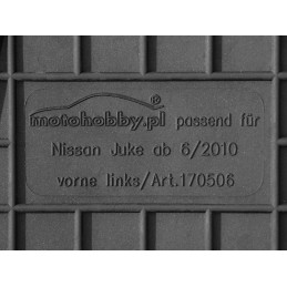 Nissan Juke I 2010-2019 Guminiai kilimėliai MOTOHOBBY 170506