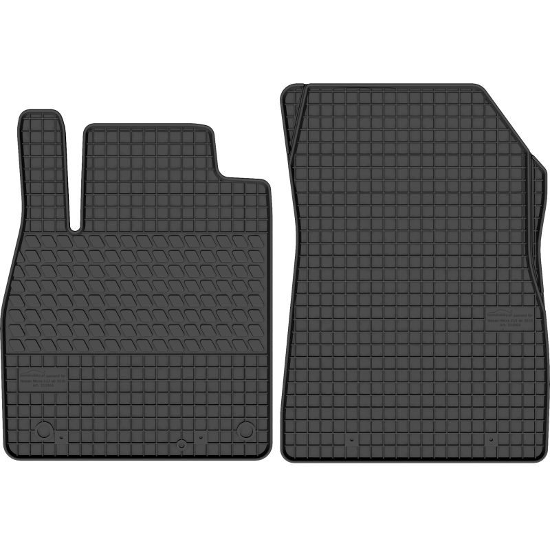 Nissan Micra IV K13 2010-2016 m. guminiai kilimėliai MOTOHOBBY FRONT 210804/2