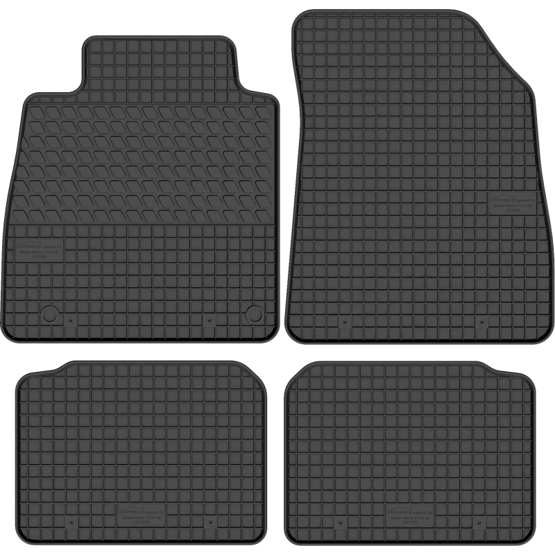 Nissan Micra V K14 2016-2022 Guminiai kilimėliai MOTOHOBBY 211003