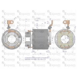 Magnetono tipo starterio statorius 9142722 mėlyna linija
