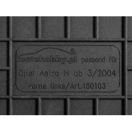 Opel Astra III H 2004-2014 m. Guminiai kilimėliai MOTOHOBBY FRONT 150103/2