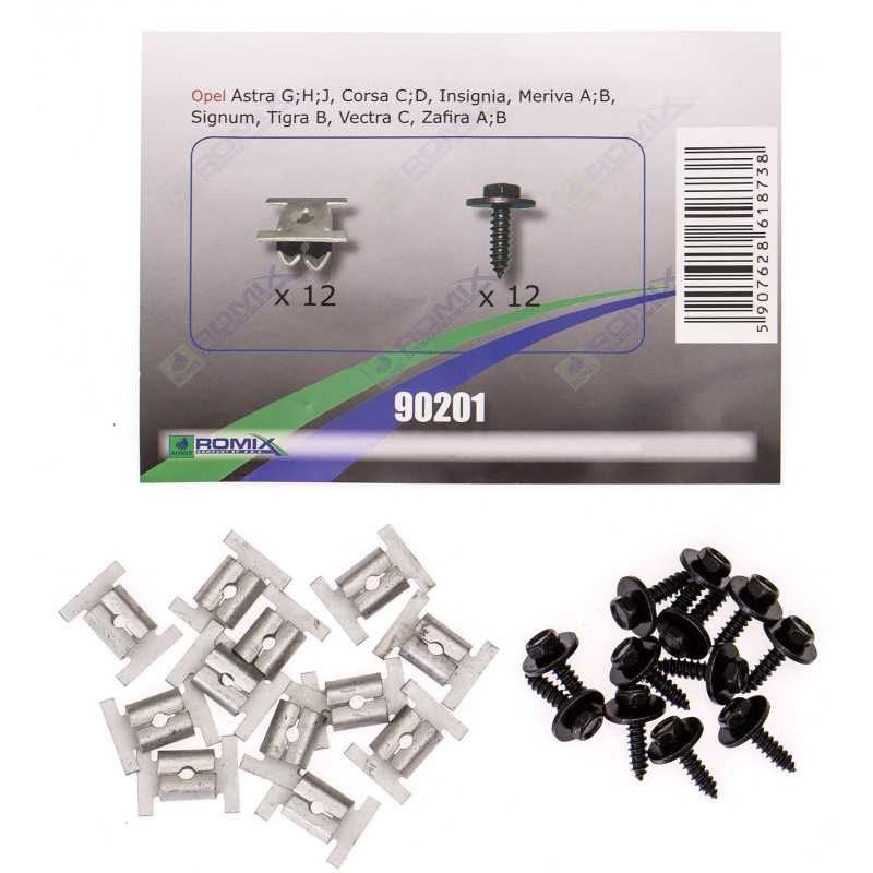 Opel Astra III H 2004-2014 Variklio dangtelio laikikliai ROMIX 90201