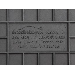 Opel Astra IV J 2009-2015 MOTOHOBBY guminiai kilimėliai 160103