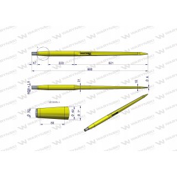 Tiesus sunkusis krautuvas l 980mm Warynski round