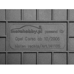 Opel Corsa E 2014-2019 Guminiai kilimėliai MOTOHOBBY 141105