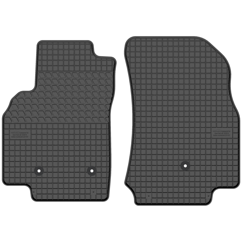 Opel Karl nuo 2012-2019 m. Guminiai kilimėliai MOTOHOBBY FRONT 231107/2