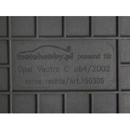 Opel Vectra C HB Sedanas 2002-2008 Guminiai kilimėliai MOTOHOBBY 150305