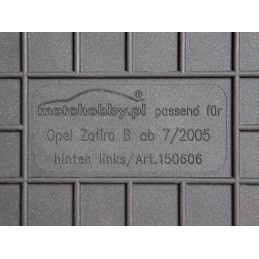Opel Zafira B (5 vietų) 2005-2014 m. Guminiai kilimėliai MOTOHOBBY 150605