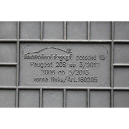 Peugeot 2008 2013- MOTOHOBBY FRONT guminiai kilimėliai 180205/2