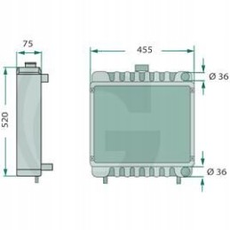 Steyr radiatorius 133700530070 133700530901