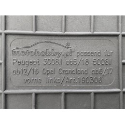 Peugeot 5008 II (5 asm.) 2017- Guminiai kilimėliai MOTOHOBBY 190601