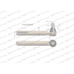 Vairo jungtis 285mm m18x1 5 3764028m2