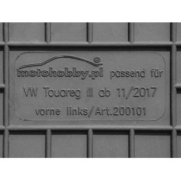 Porsche Cayenne III 2018- MOTOHOBBY priekiniai guminiai kilimėliai 200101/2