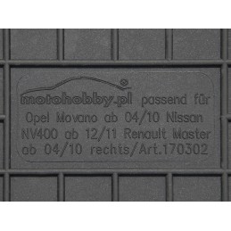 Renault Master 2010- Guminiai kilimėliai MOTOHOBBY 170302