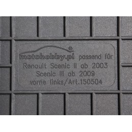 Renault Scenic III 2009-2016 m. guminiai kilimėliai MOTOHOBBY priekiniai 150504/2