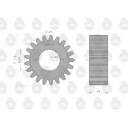 21 39 mf3 4 galutinio pavaros krepšelio žiedinė pavara