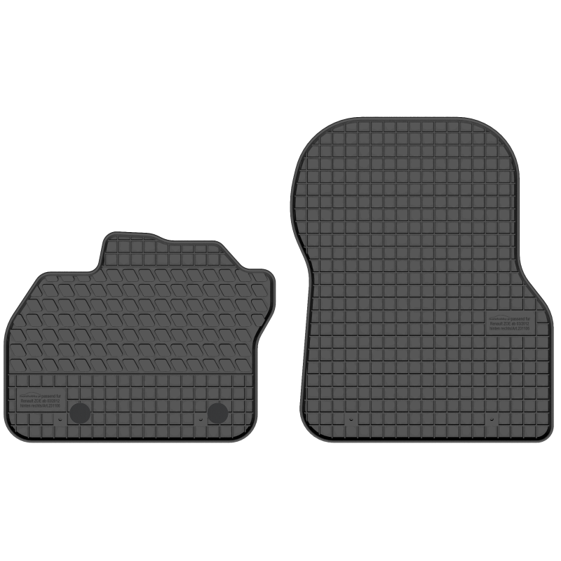 Renault Zoe nuo 2012-2024 m. Guminiai kilimėliai MOTOHOBBY FRONT 231106/2